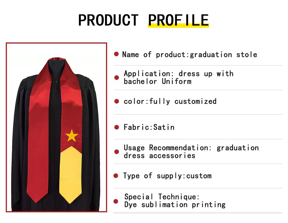 Product Profile-Satin Graduation Stole