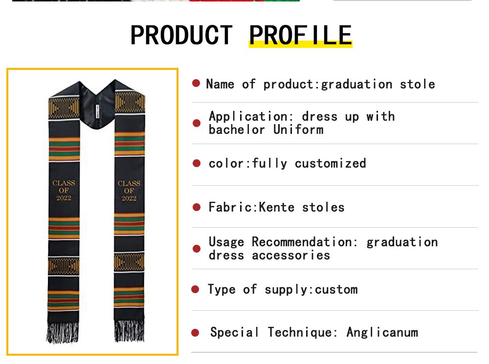 Product Profile-Kente Graduation Stole